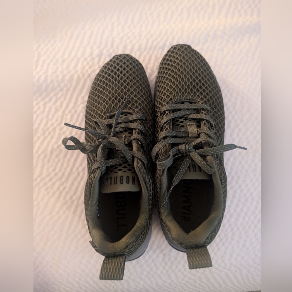 Green nobull women's running shoes